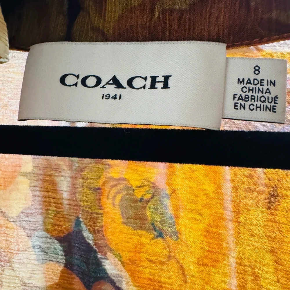 Coach Floral Silk Top - Picture 4 of 4